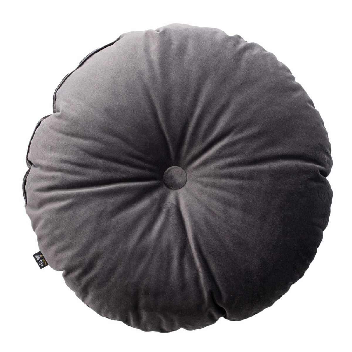 Poduszka Candy Dot, grafitowy szary, 37 cm, Posh Velvet