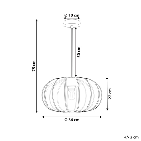 Lampa wisząca TOCUYO Czarny