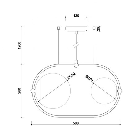 KOBAN A biała sufitowa lampa wisząca
