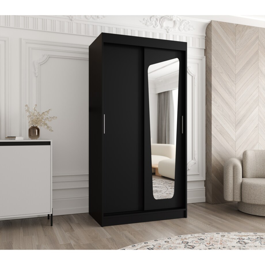 Szafa przesuwna MOKA 100 czarny