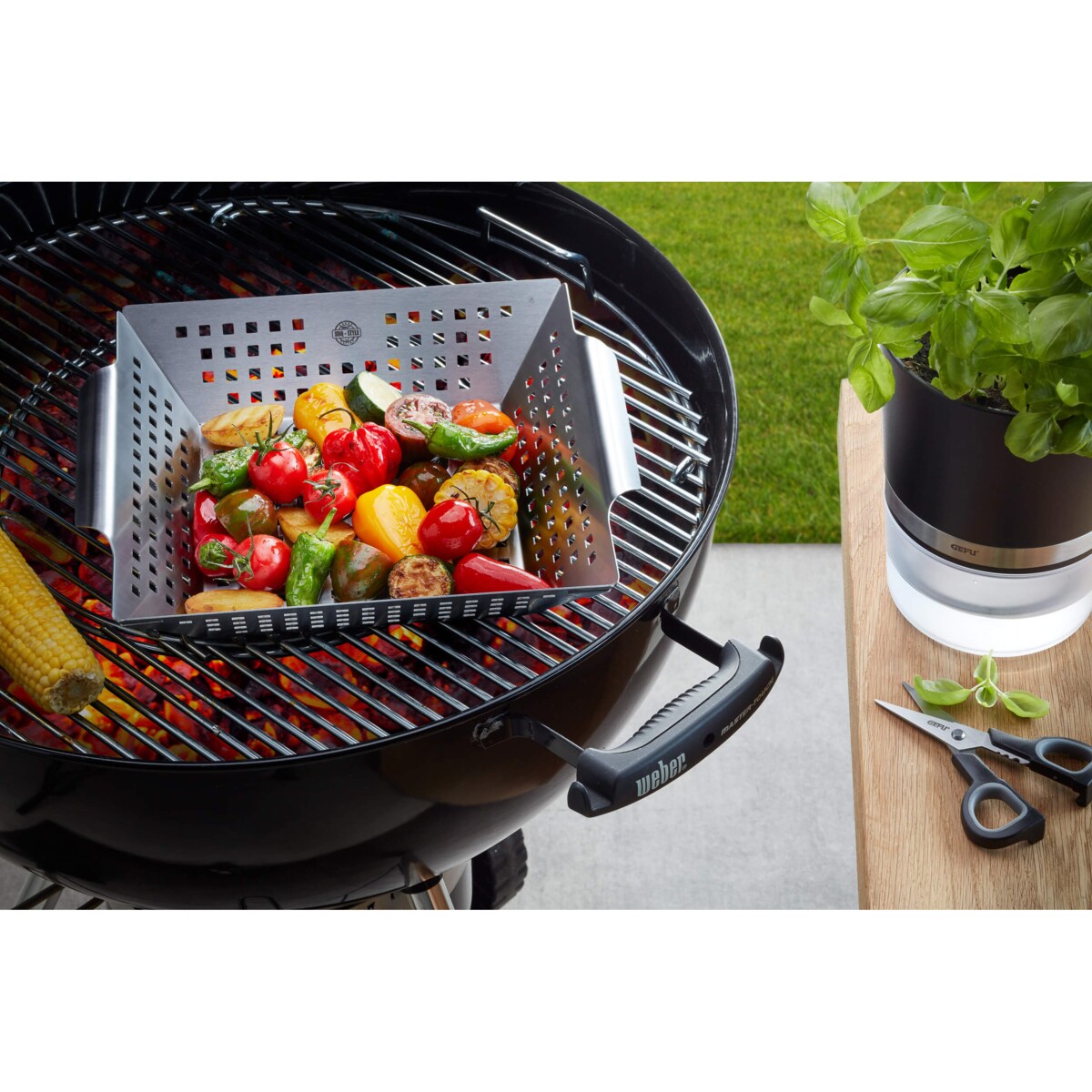 Głęboka taca grillowa BBQ 33 cm