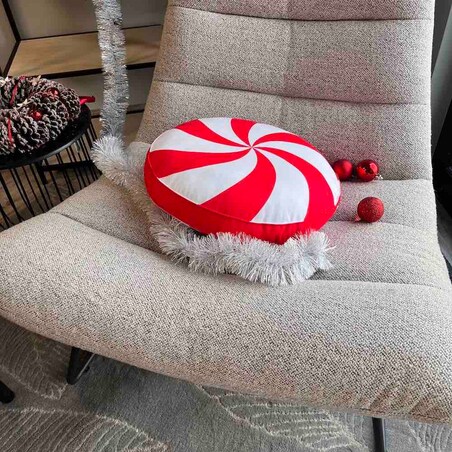 Poduszka świąteczna okrągły Cukierek