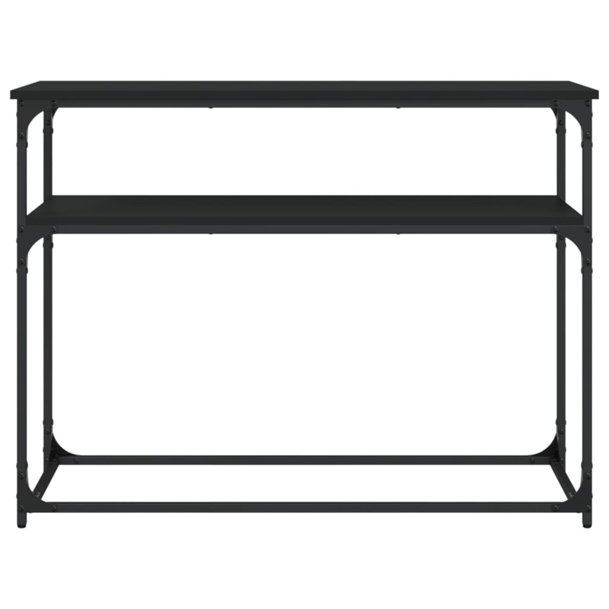 vidaXL Stolik konsolowy, czarny, 100x35,5x75 cm