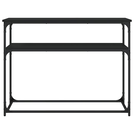 vidaXL Stolik konsolowy, czarny, 100x35,5x75 cm