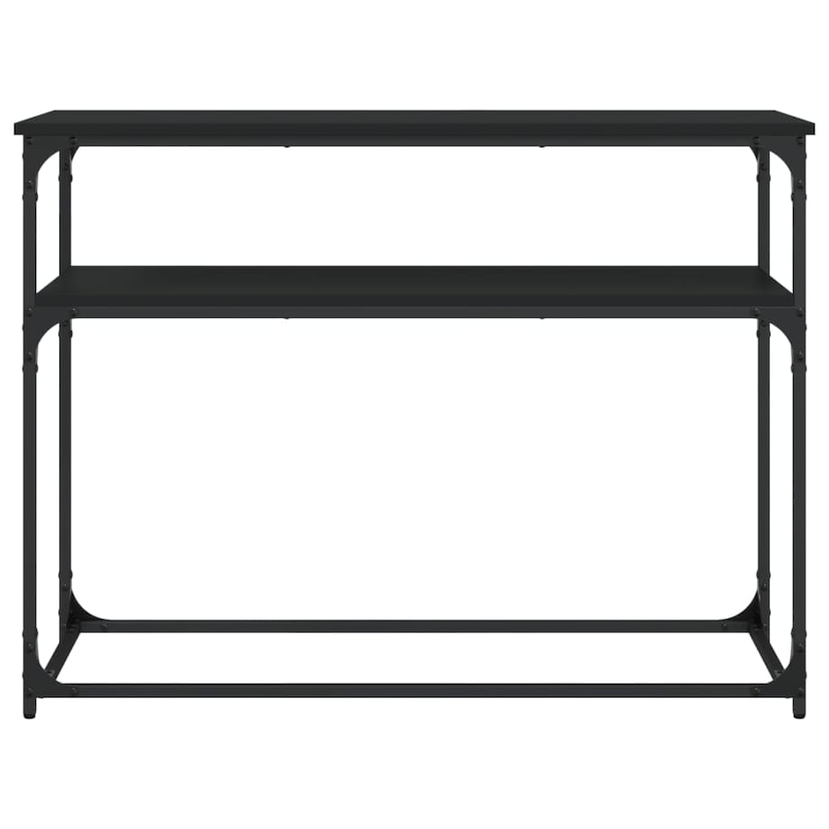 vidaXL Stolik konsolowy, czarny, 100x35,5x75 cm