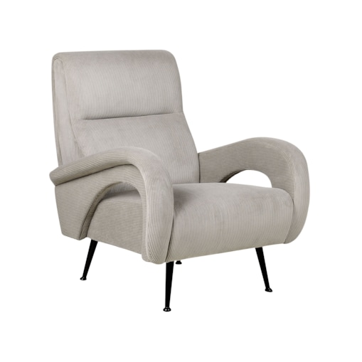 Fotel sztruksowy szary SVALOV