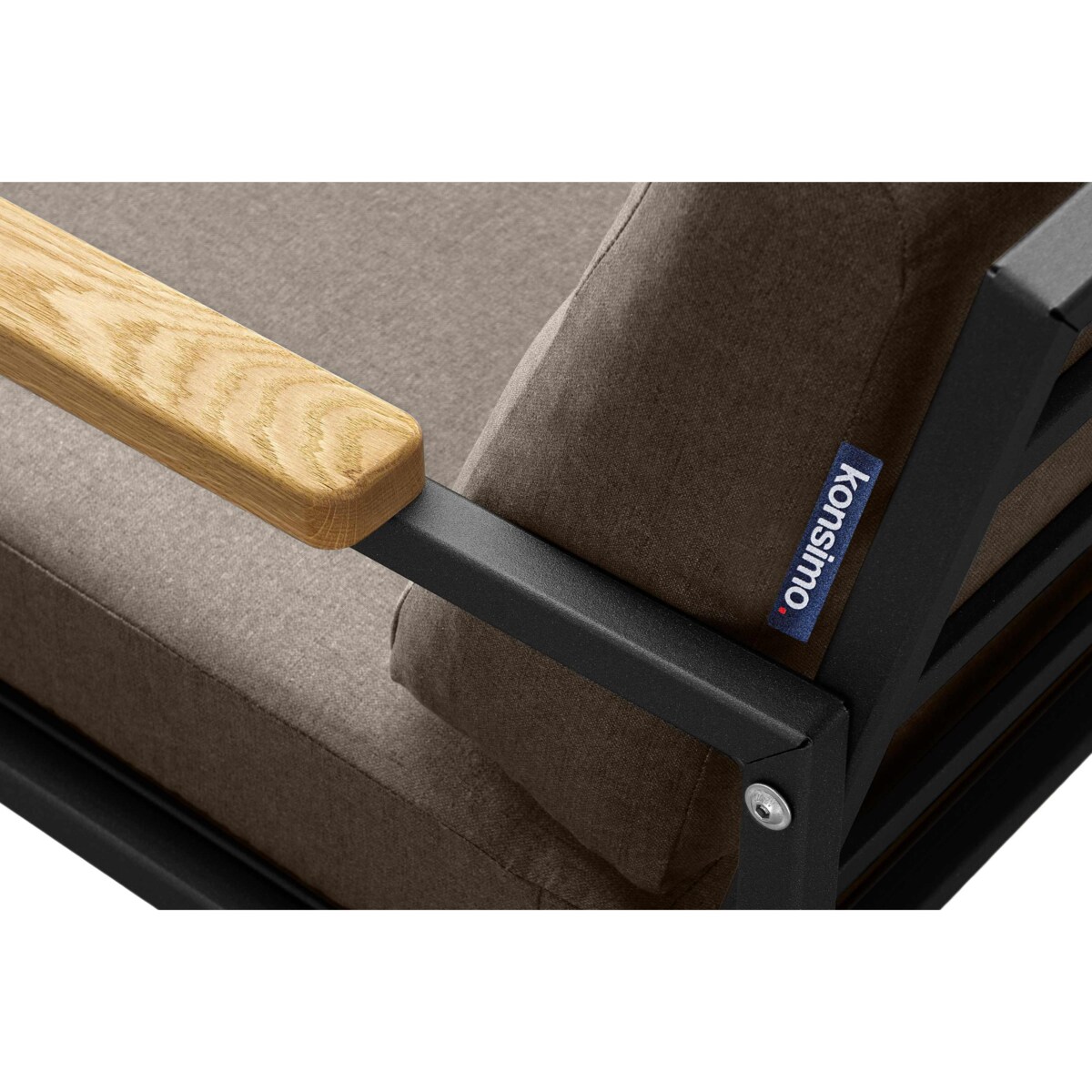 KONSIMO TRIBO Fotel ogrodowy ze stali w stylu industrialnym