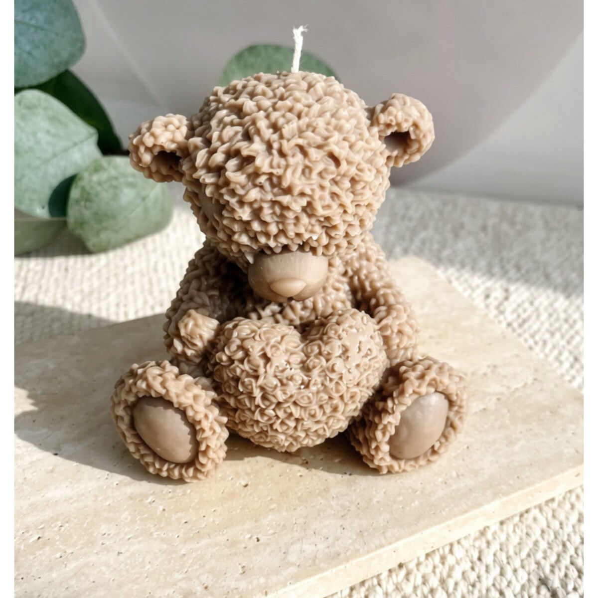 Świeca sojowa ekologiczna dekoracyjna miś misiu "Teddy Bear" 75x75mm