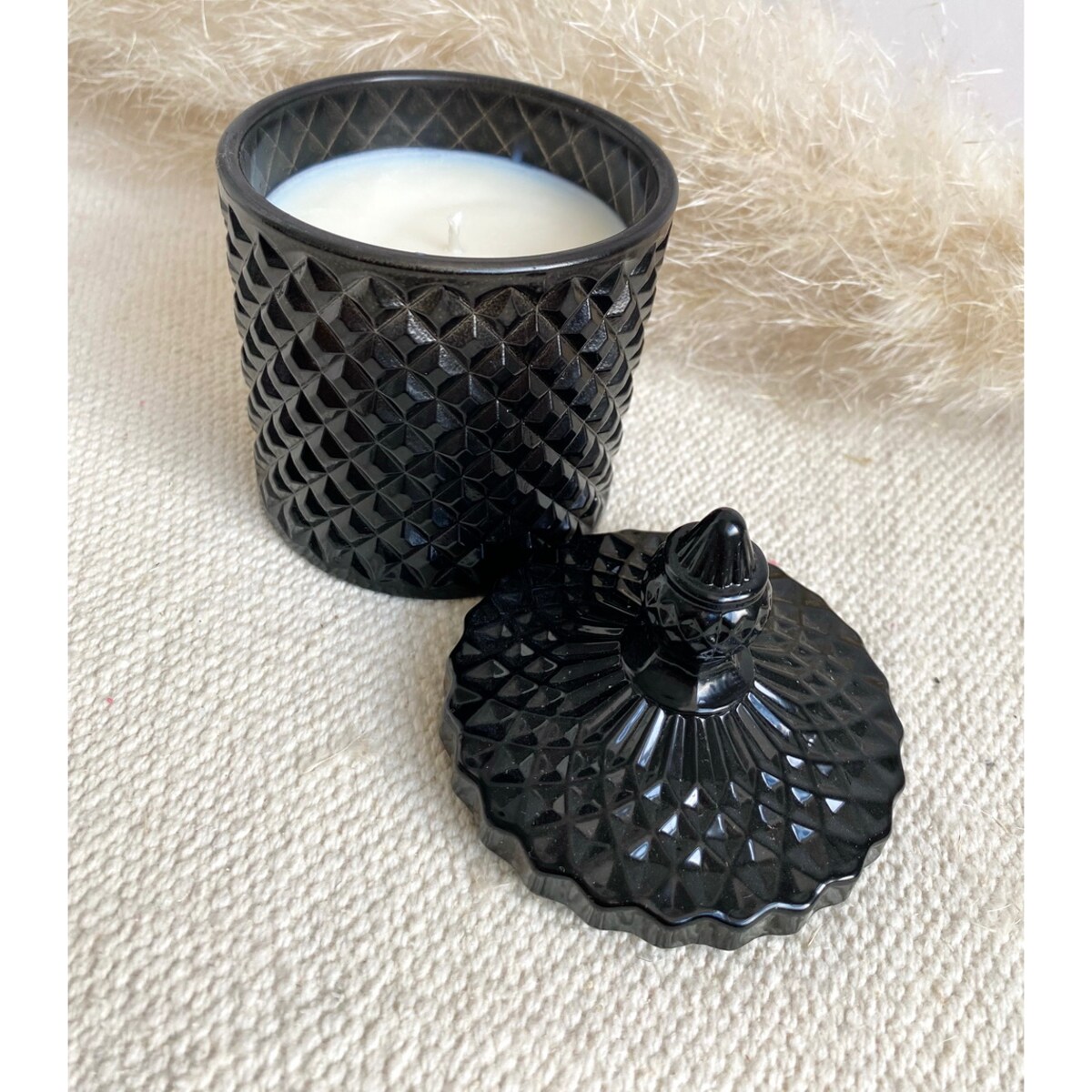 Black Opium- 200 gram ekologiczna naturalna świeca sojowa Black Crystal (dostępne inne zapachy)