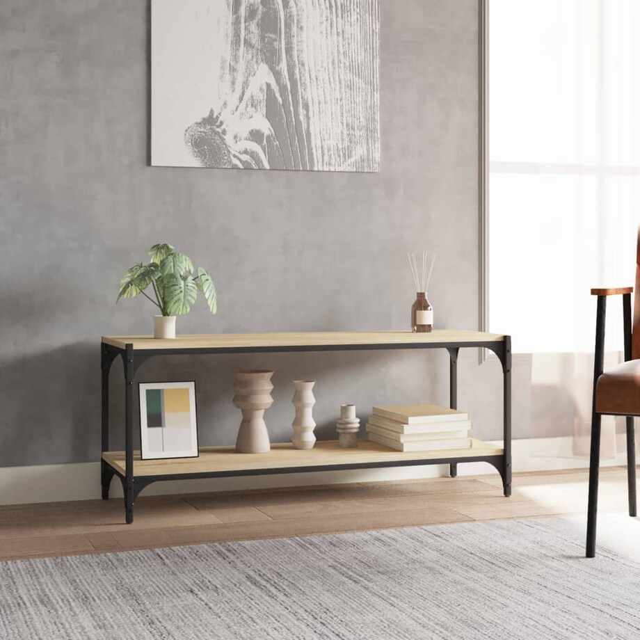 vidaXL Szafka pod TV, dąb sonoma, 100x33x41 cm