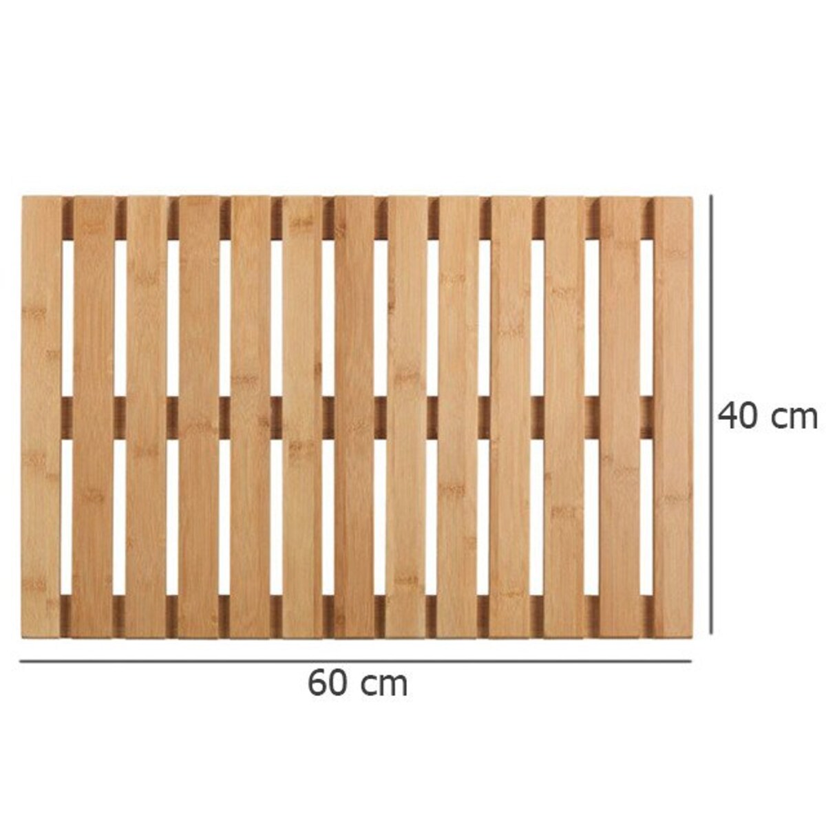 Podest łazienkowy z drewna bambusowego, 40 x 60 cm, WENKO
