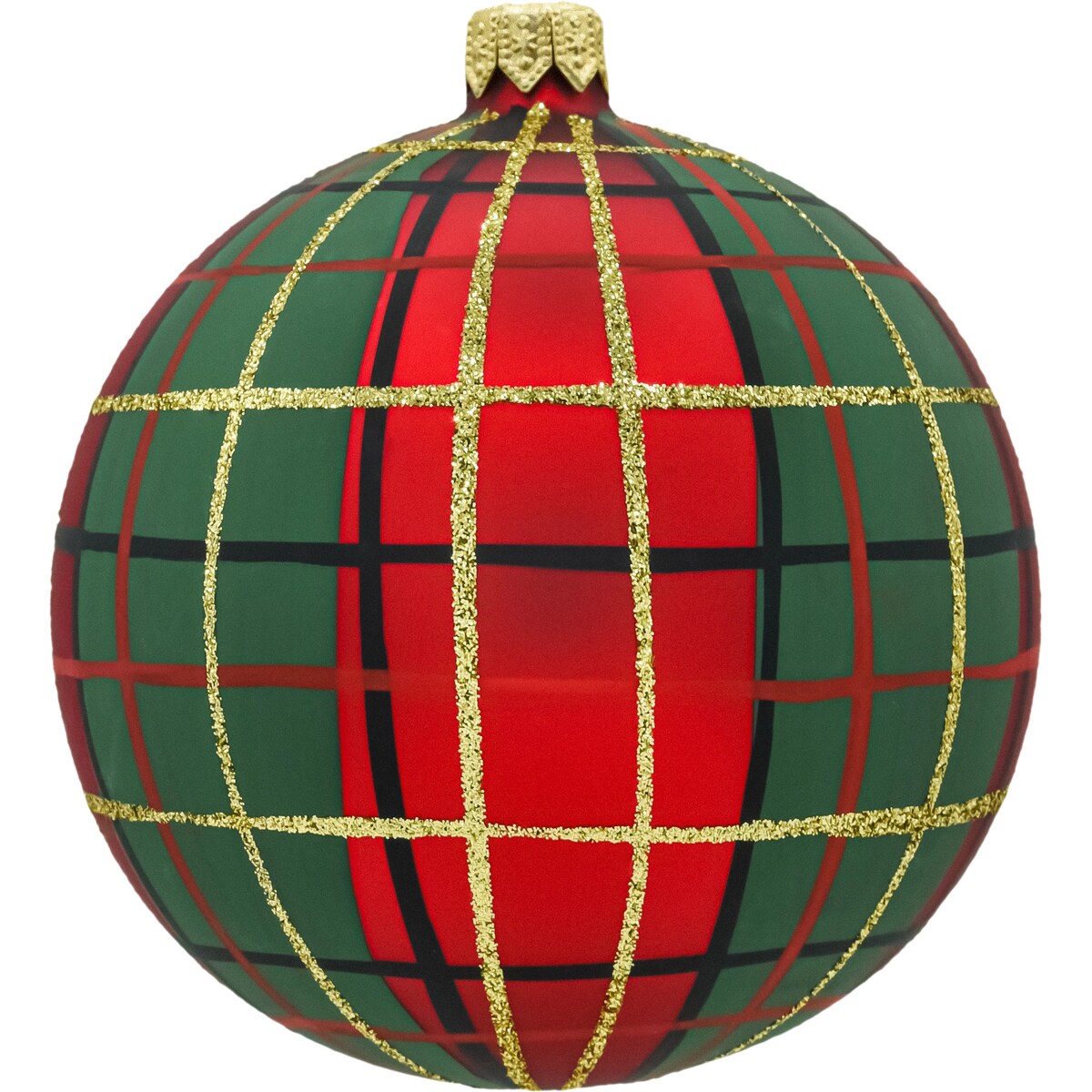 Bombka choinkowa: Okrągłe Szkocka Krata: zestaw