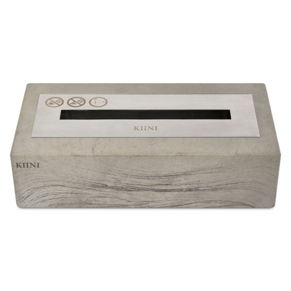 KIINI Biokominek Betonowy IMARA Szary ZESTAW