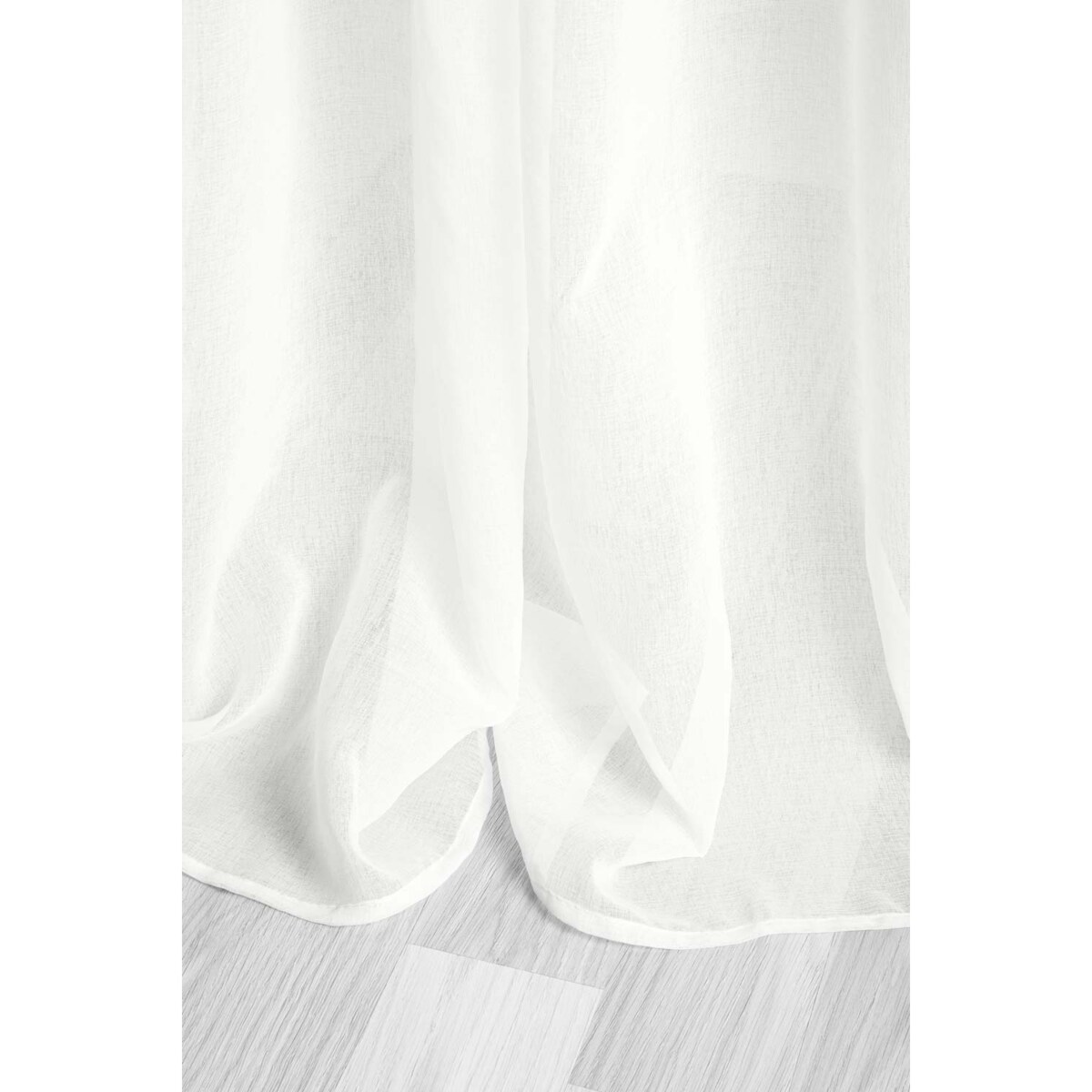 Biała Zasłona do Salonu w Kwiaty 140 x 250 Dekoracyjna Róże Piwonie Kwiaty