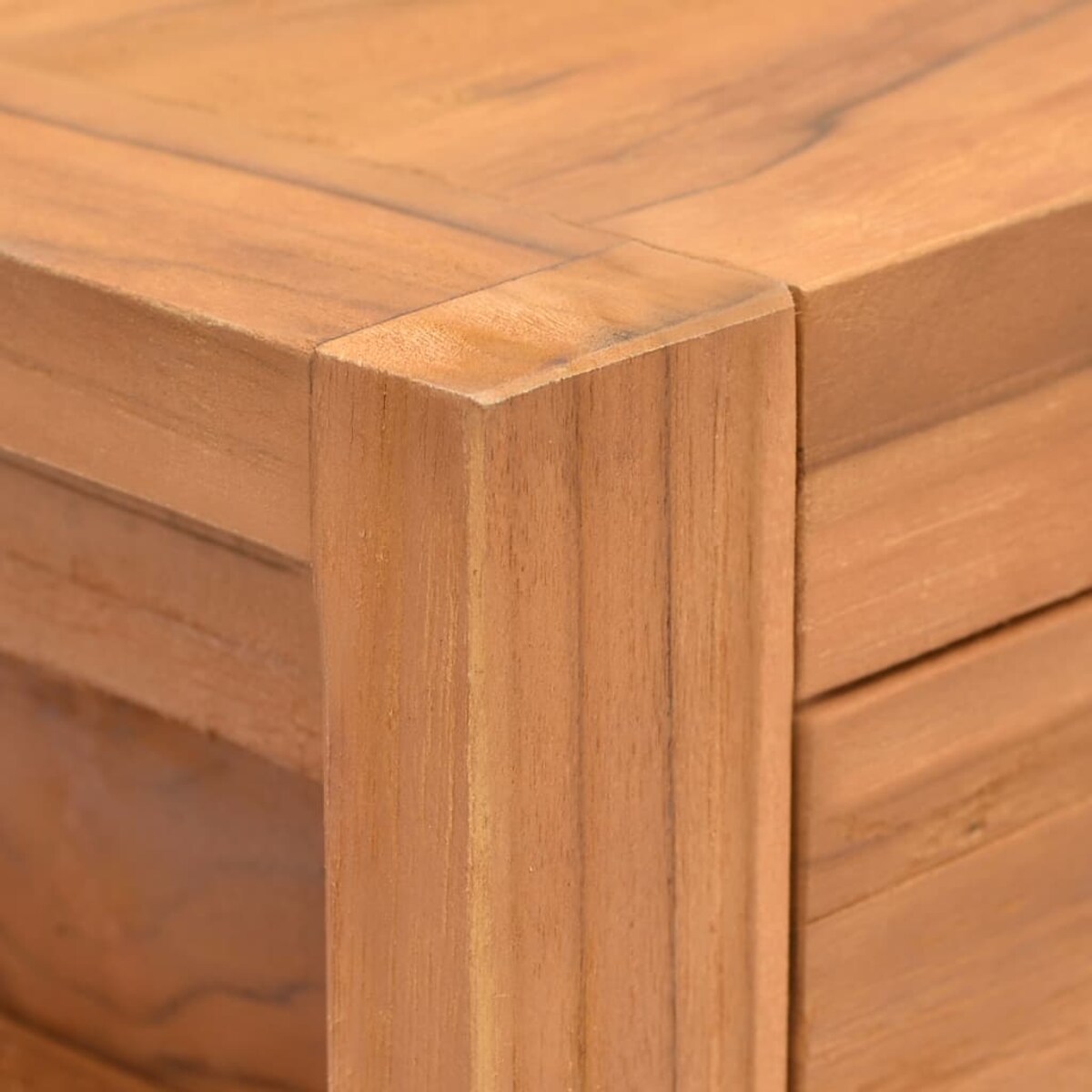 vidaXL Biurko z 2 szufladami, 100x40x75 cm, drewno tekowe
