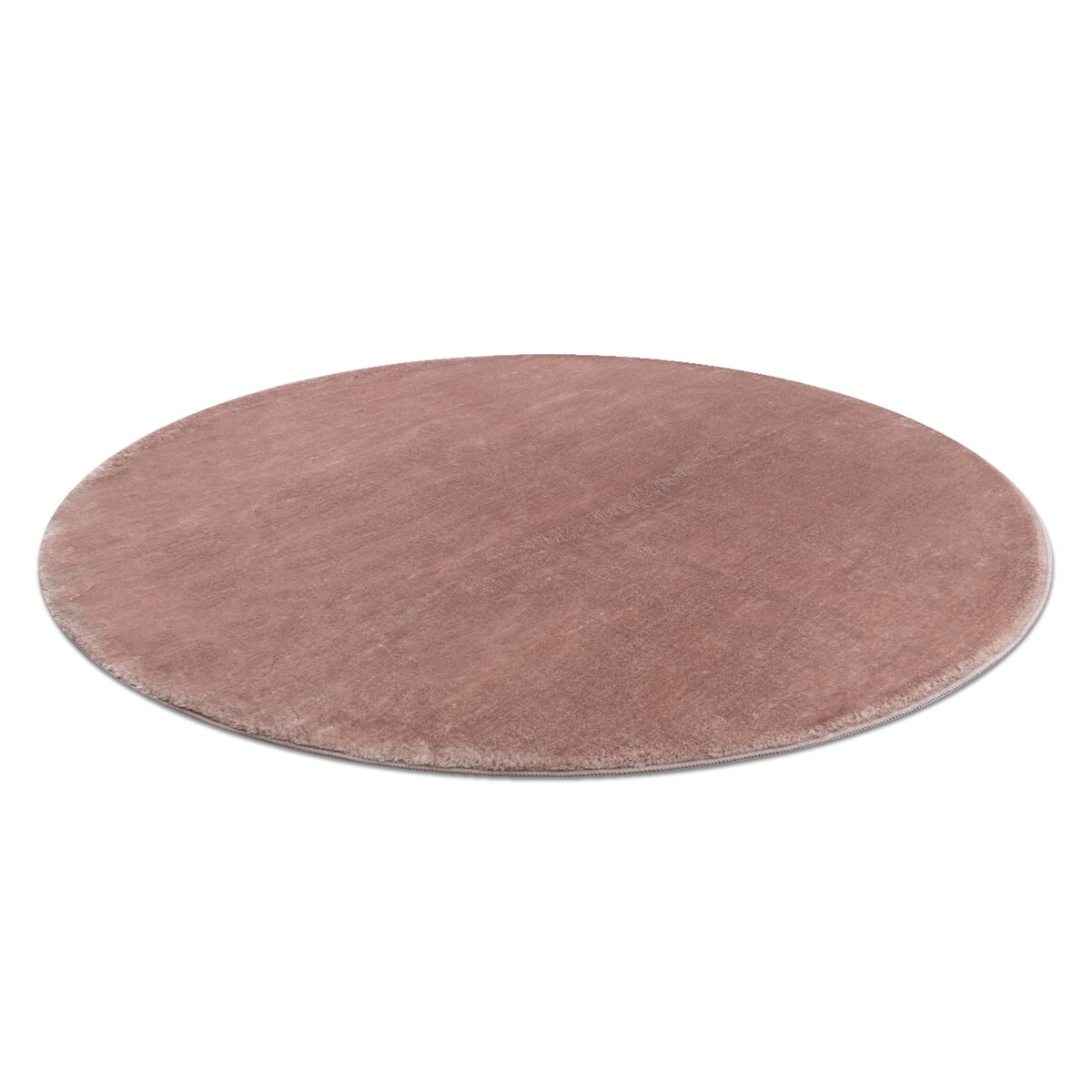 Dywan VISCO koło różowy 8 pluszowy, koło 120 cm