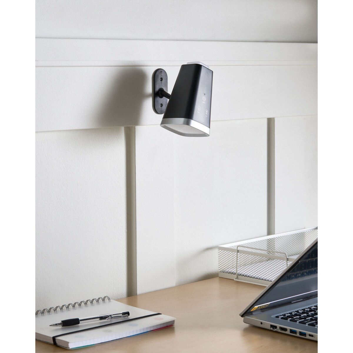 Lampa biurkowa LED MUSCA Ze ściemniaczem Czarny