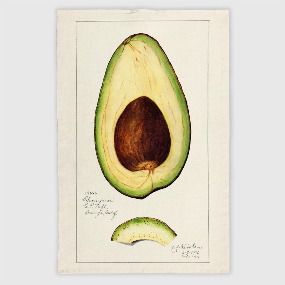 ścierka kuchenna lniana - awokado 50x70 cm