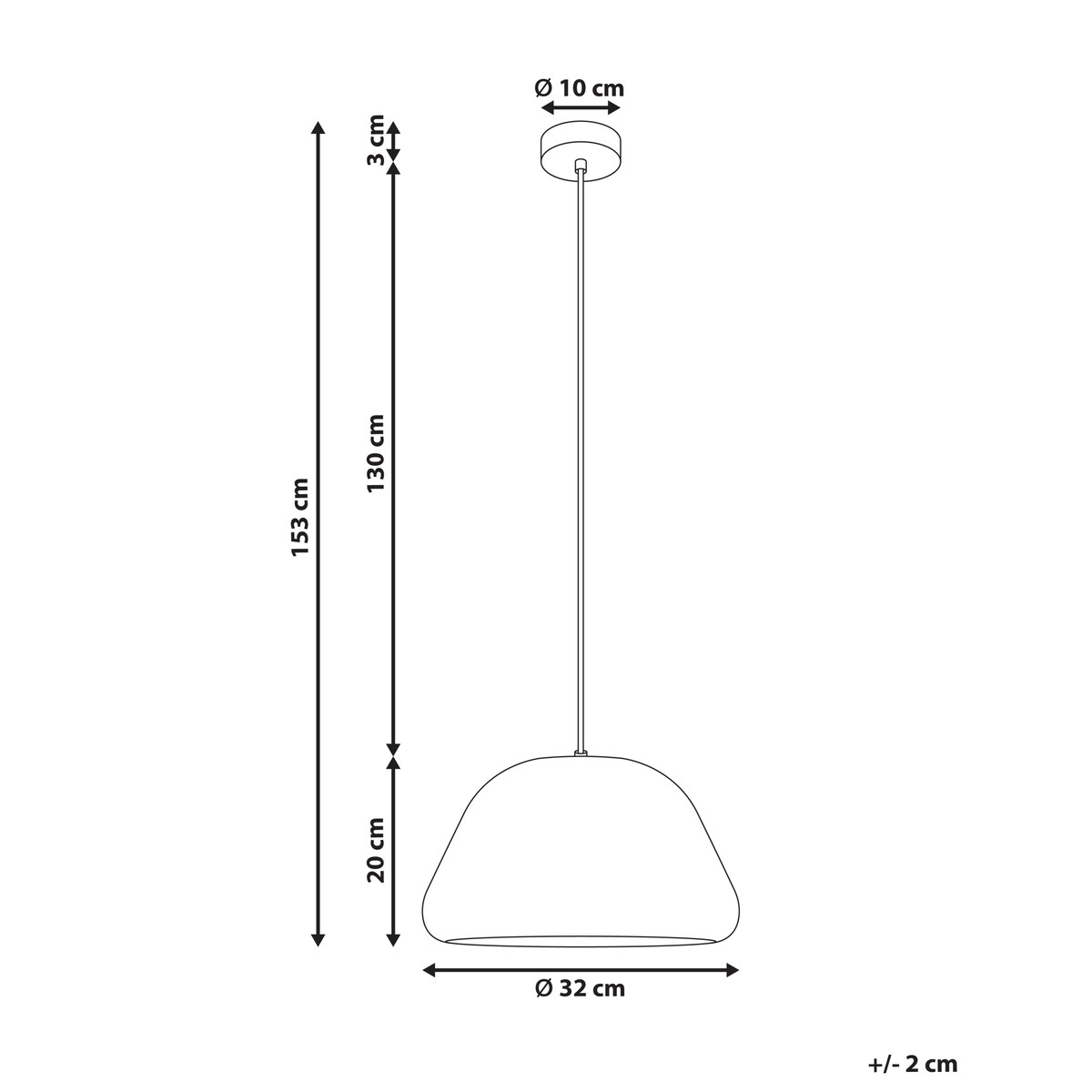 Lampa wisząca JOKU Metal Czerwony