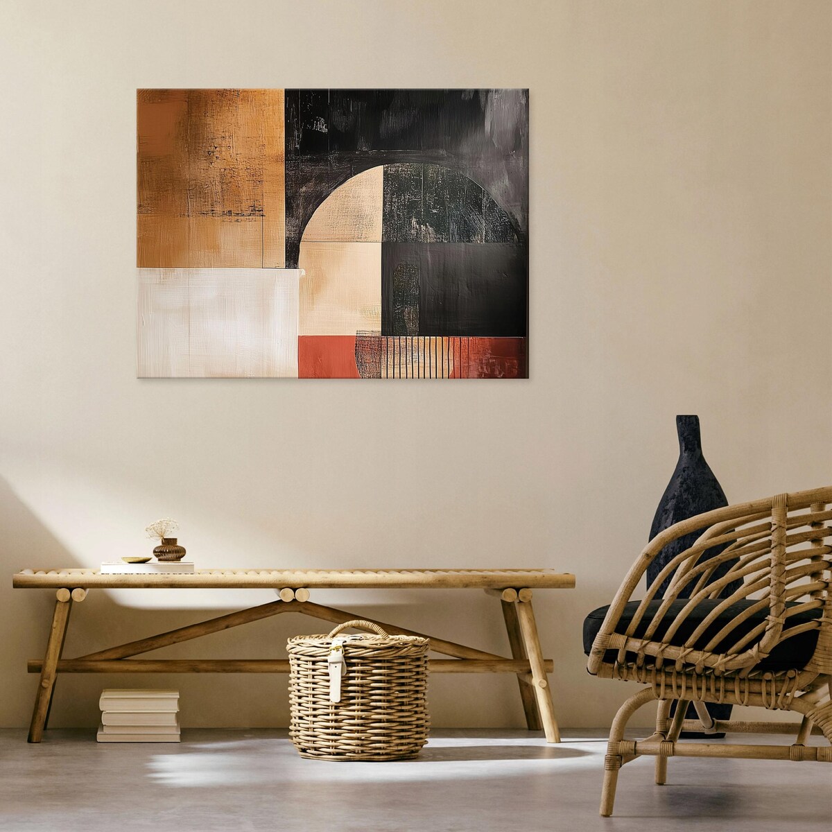 OBRAZ ABSTRAKCJA POP ART CZARNY DO SYPIALNI SALONU KUCHNI NA PŁÓTNIE 120x80