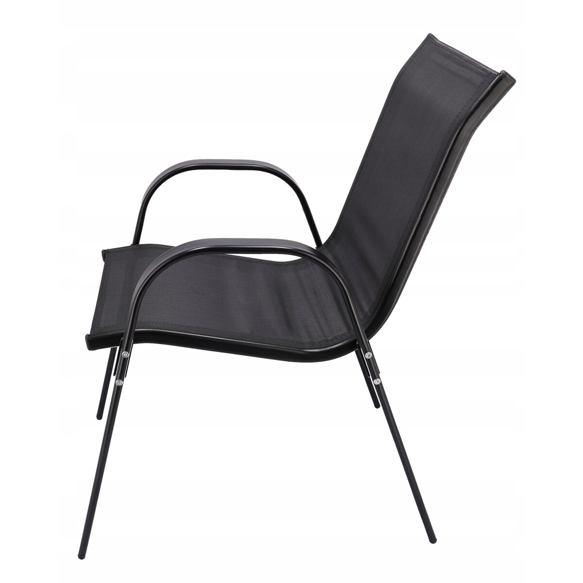 Zestaw mebli ogrodowych z tekstylenu FIESTA czarne