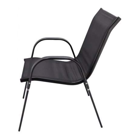 Zestaw mebli ogrodowych z tekstylenu FIESTA czarne