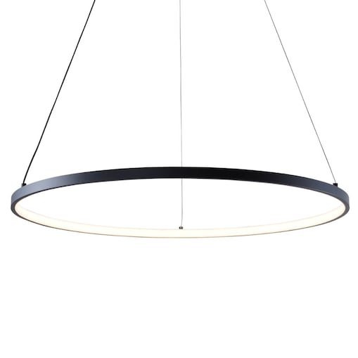 Pierścieniowa lampa wisząca Breno 2023201-BK60 Zumaline LED 28W 3000-6000K czarna