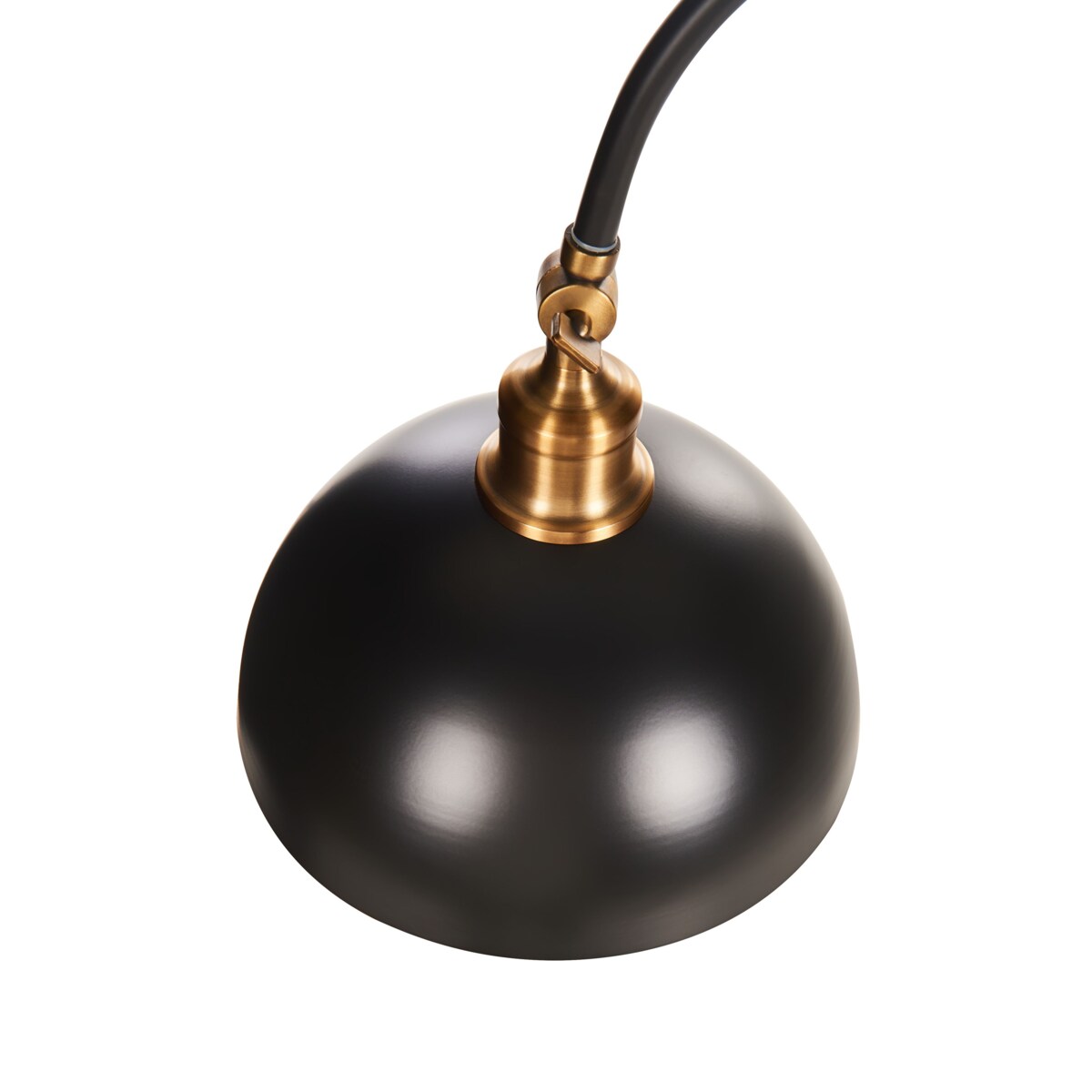 Lampa podłogowa regulowana czarna LENNON