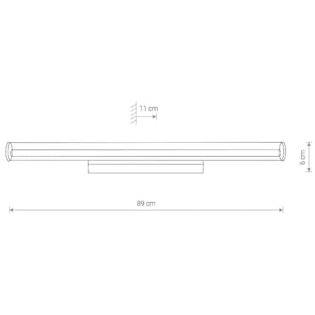 Lampa ścienna 8172 ION LED L Chrom Nowodvorski