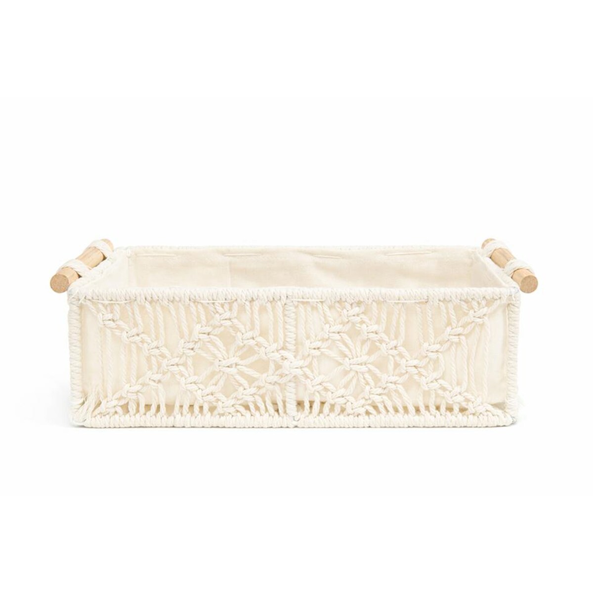 Koszyk dekoracyjny SHP BOHO beżowy