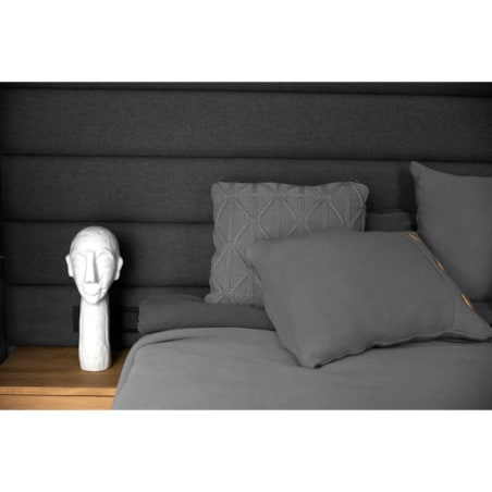 Poszewka klasyczna szara, 50 x 50 cm, La Manta