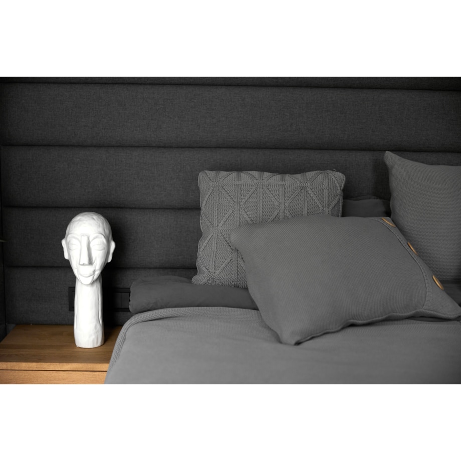 Poszewka klasyczna szara, 50 x 50 cm, La Manta