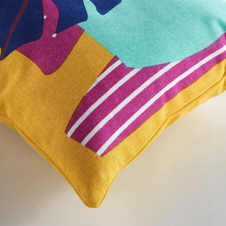 Bawełniana poduszka ozdobna z nadrukiem EXAGONE, 30 x 50 cm