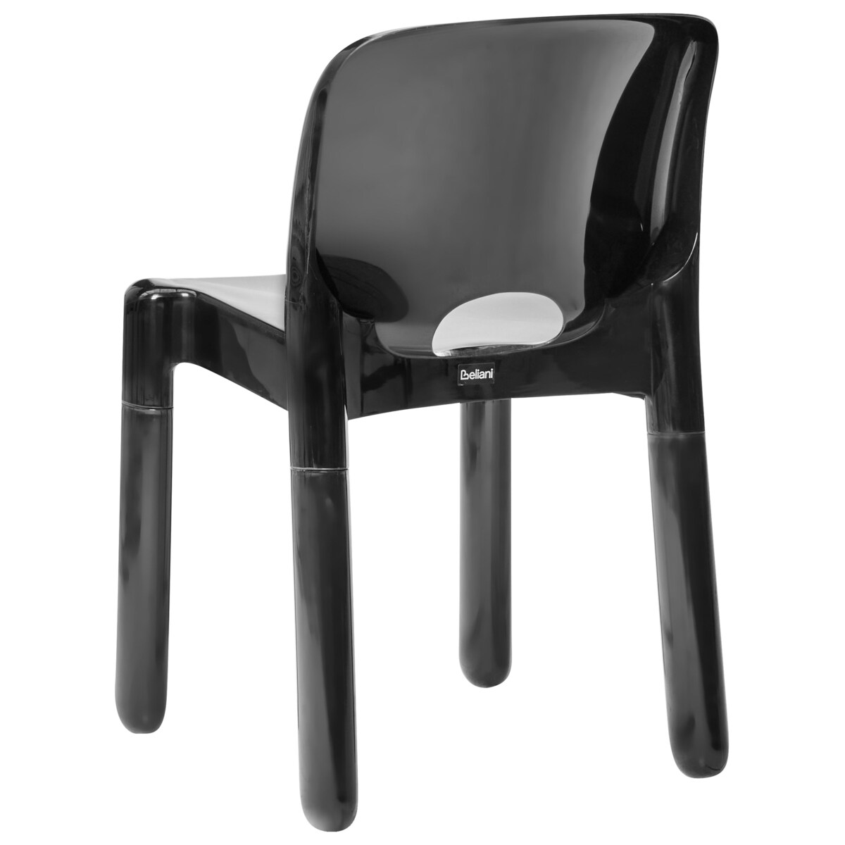 Zestaw 4 krzeseł ogrodowych BETIM Czarny