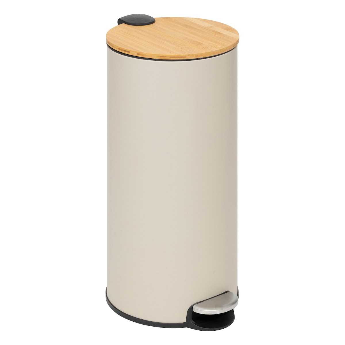 Kosz na śmieci MODERN, 30 L, metalowy, kolor beżowy