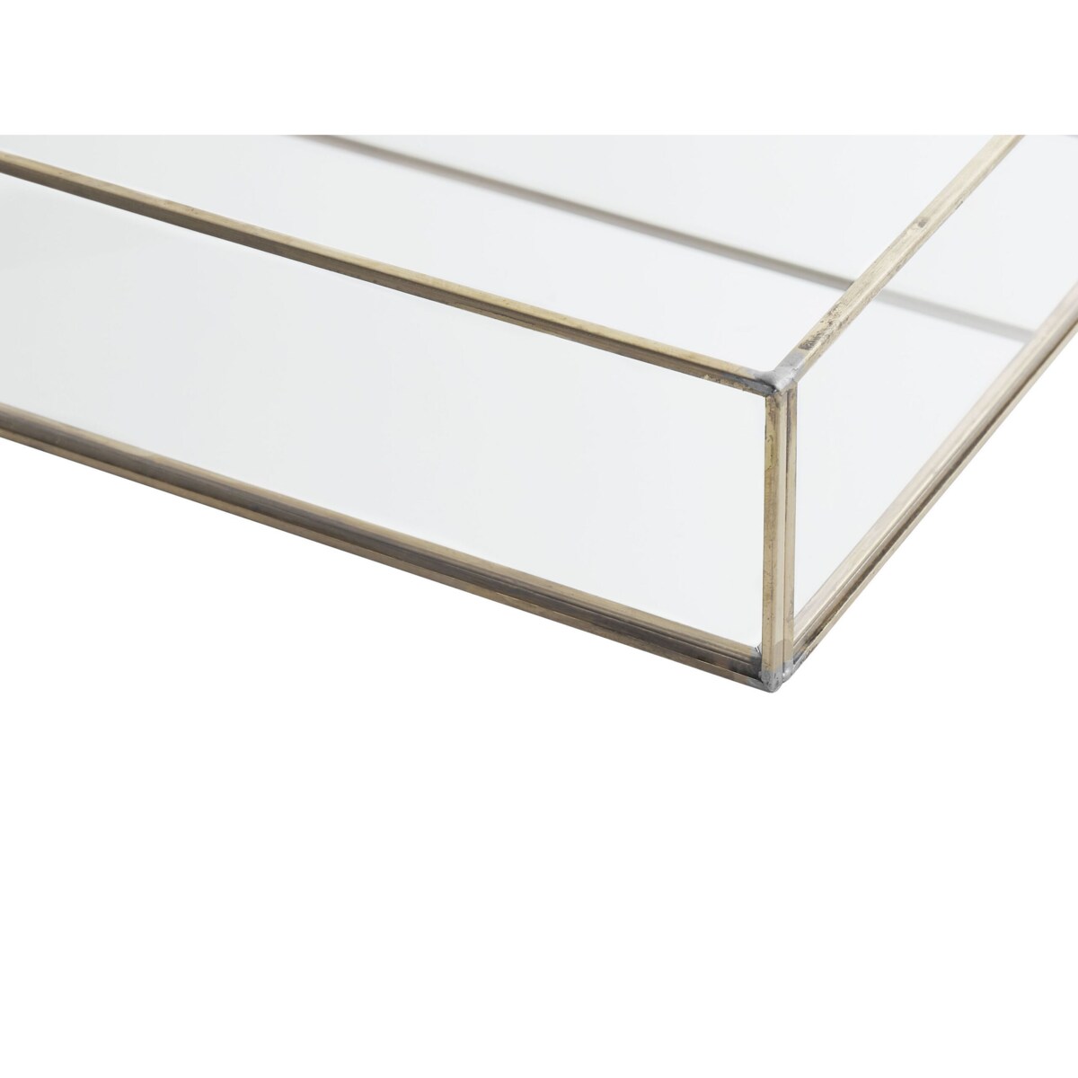 Taca dekoracyjna lustrzana srebrna GRENOBLE