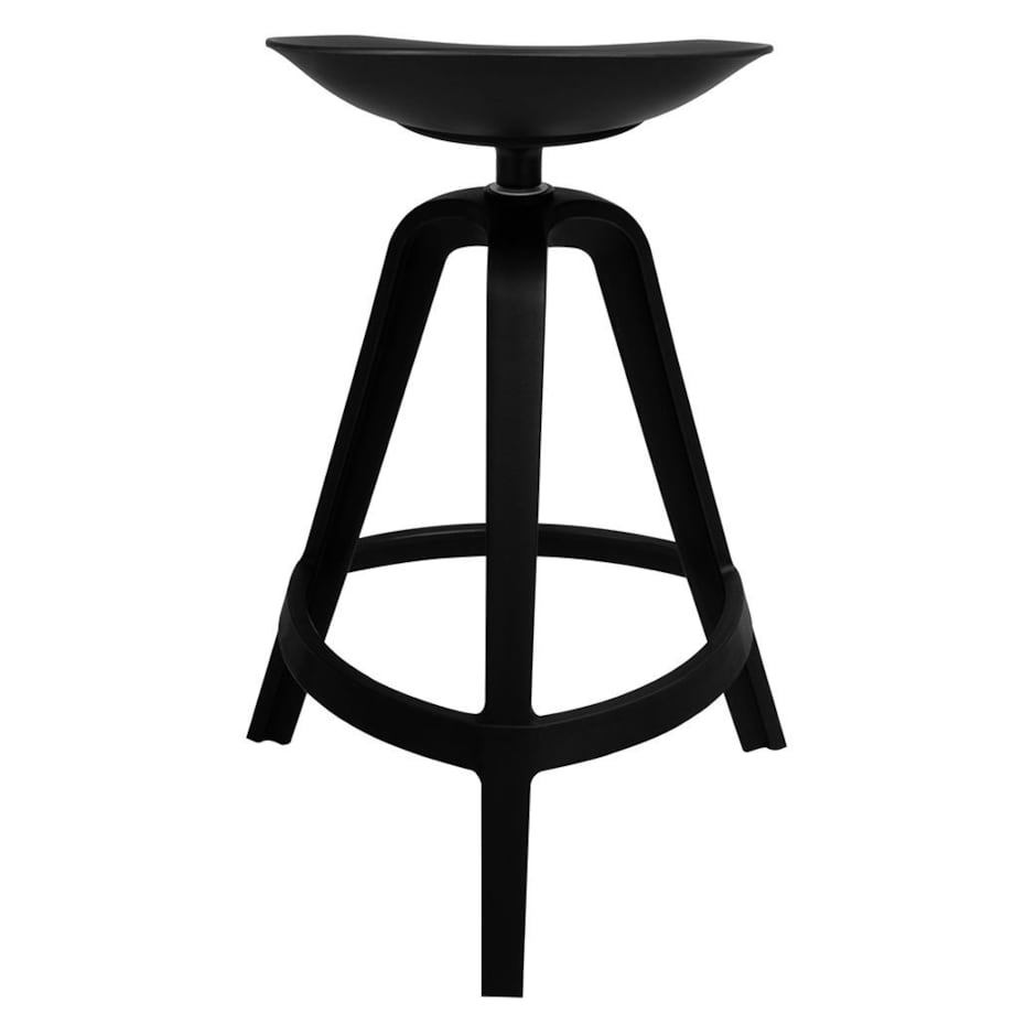 Krzesło MIRA 339-APPB hoker z obrotowym siedziskiem czarny