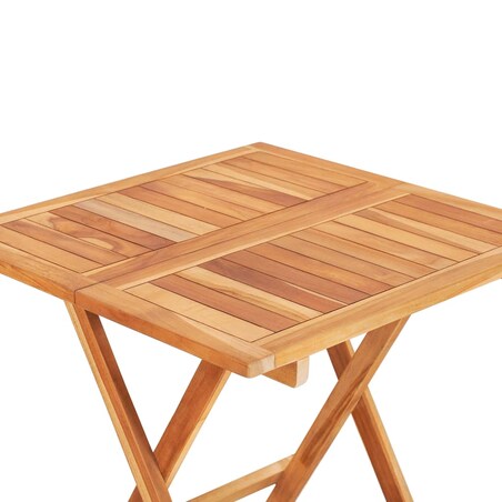 vidaXL Składany stolik bistro, 60x60x65 cm, lite drewno tekowe