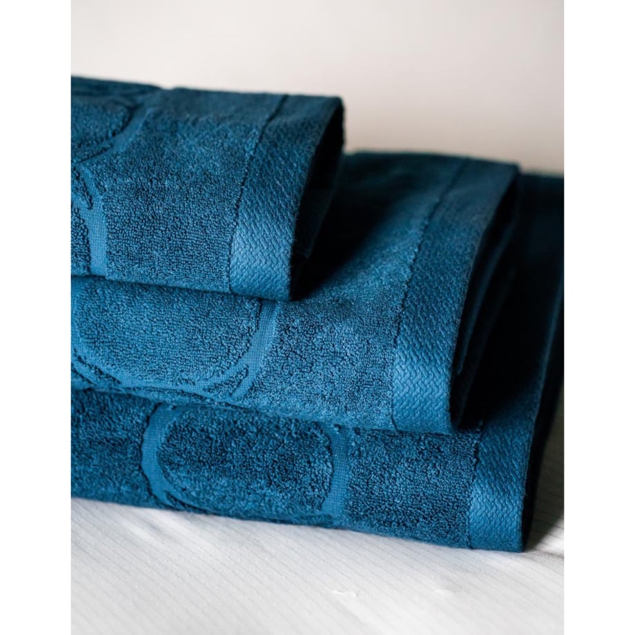 Ręcznik do rąk 50 x 100 cm (morski) Monogram Opus OFFICINE Monogram