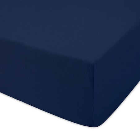 Prześcieradło jersey z gumką 180x200 kolor Ciemny Granat