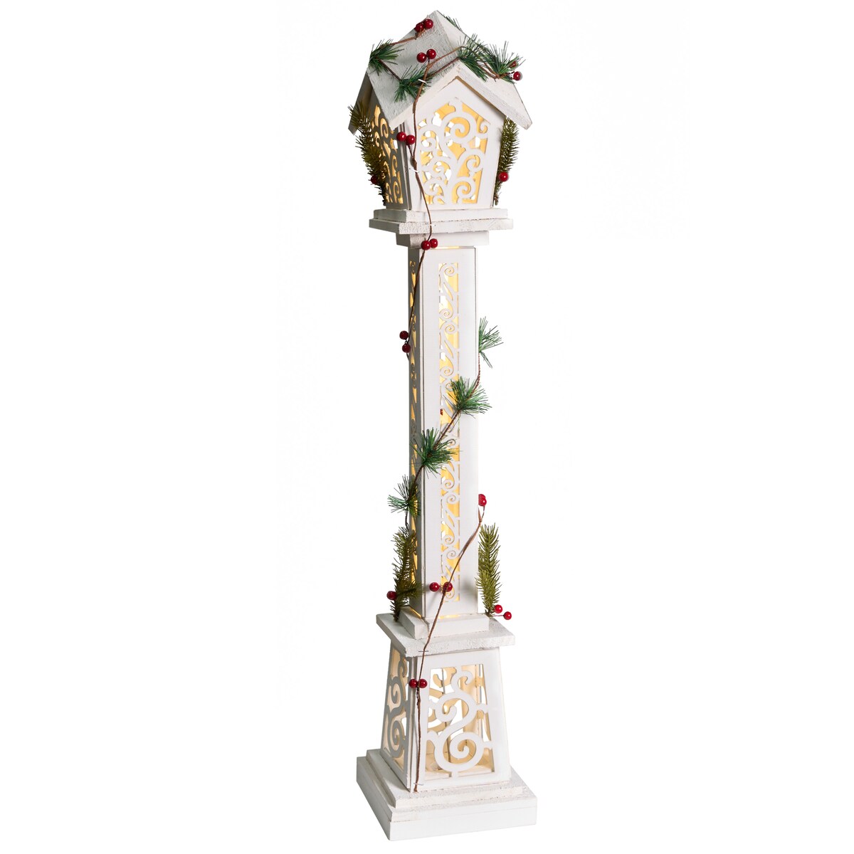 Dekoracja świąteczna LED LUMMENE Latarnia 80 cm Biały