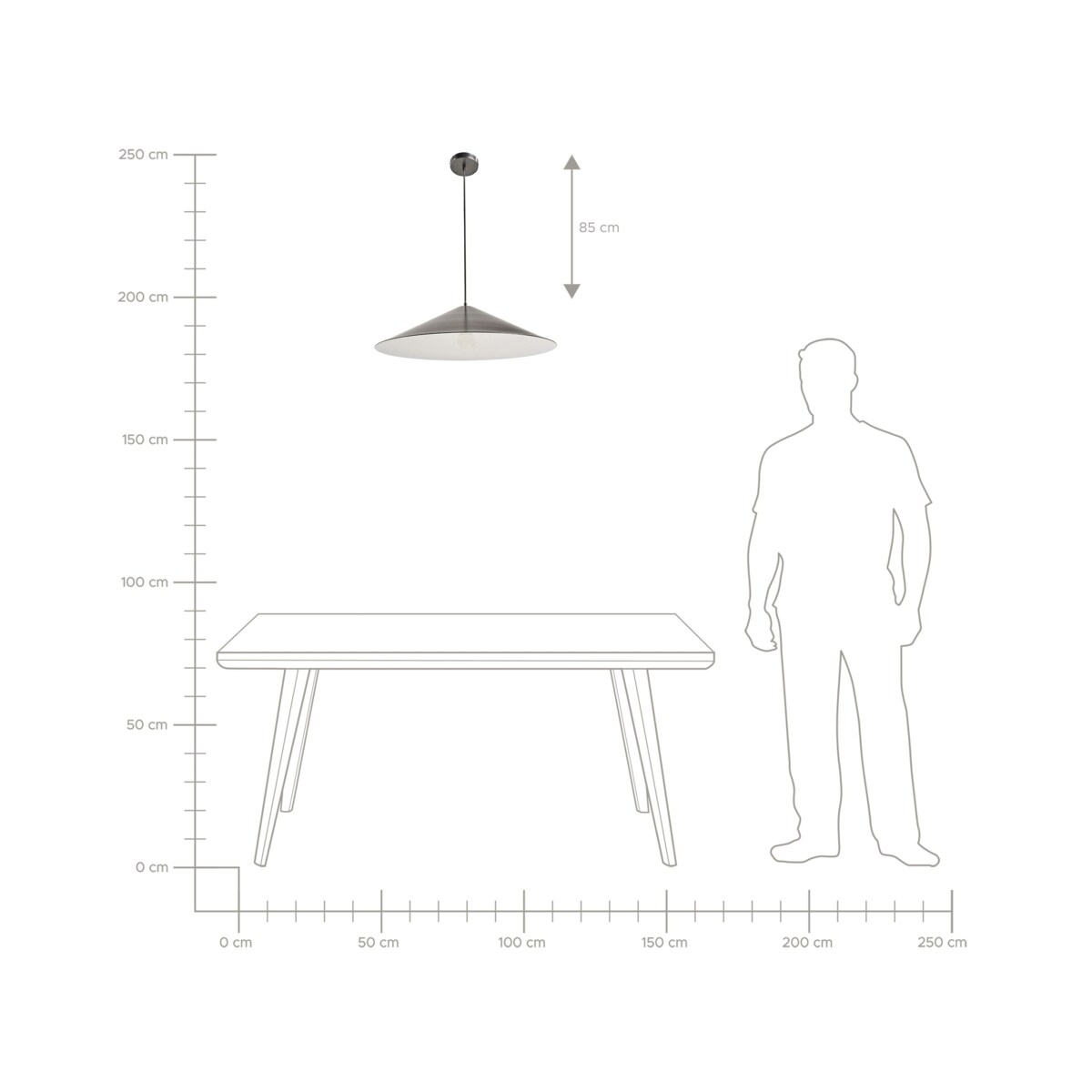 Lampa wisząca RASPACULO Metal Czarny