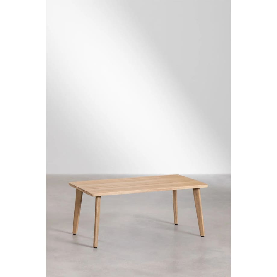 Zestaw ogrodowy: sofa, 2 fotele i stolik z drewna akacjowego Kaela