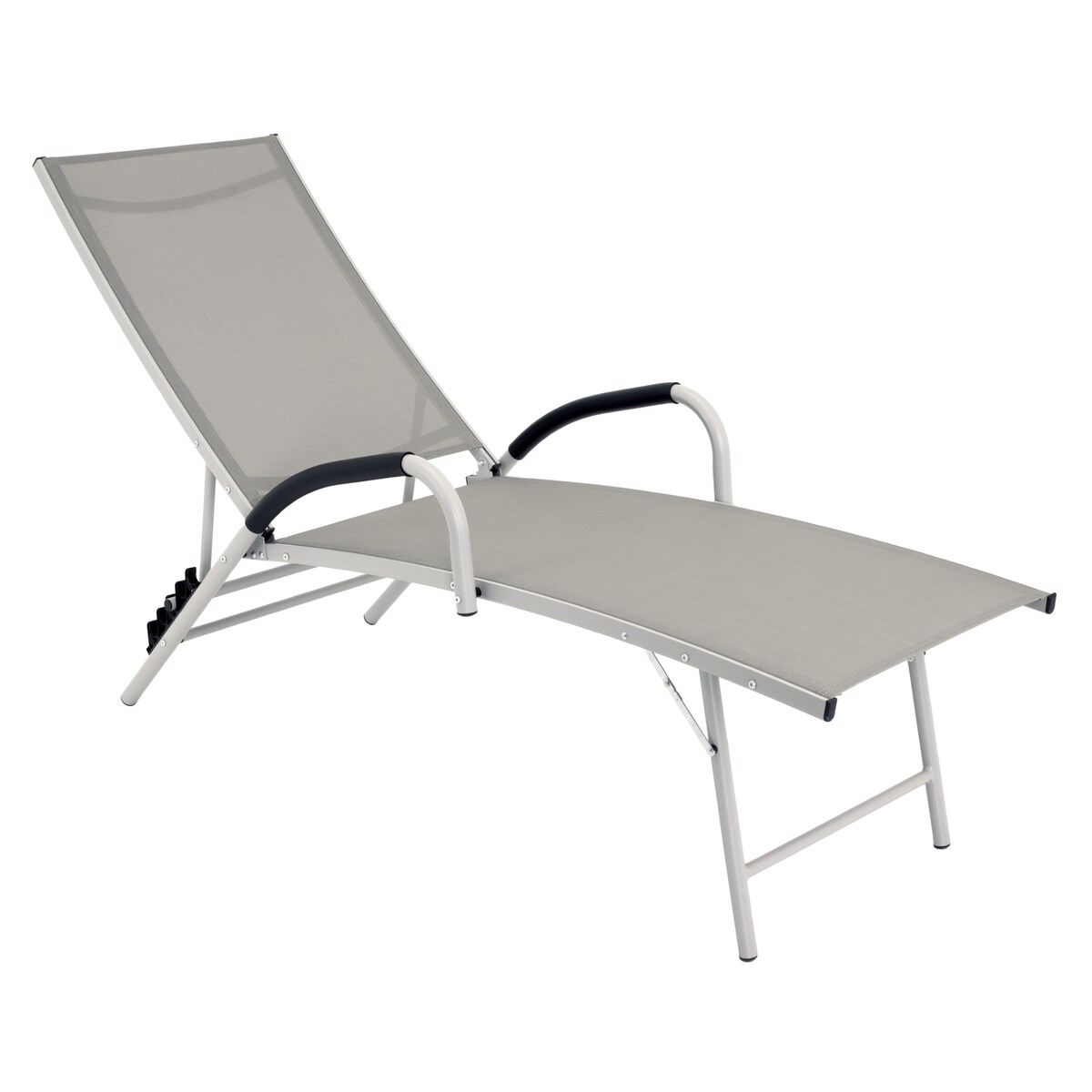 Leżanka aluminiowa SKŁADANA ogrodowa LEŻAK do ogrodu regulowane oparcie