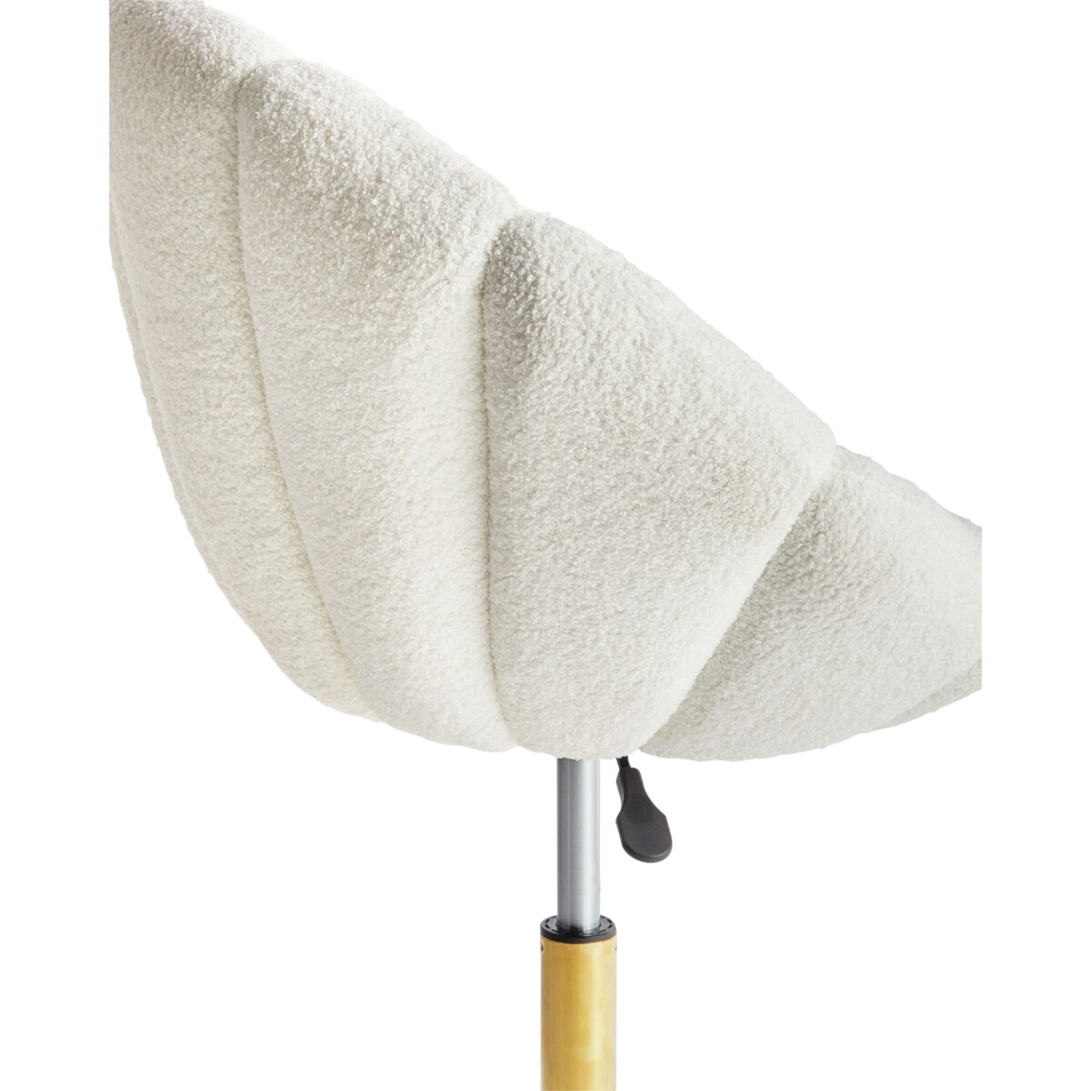 Krzesło biurowe Obrotowy ANNABELLE Boucle Biały