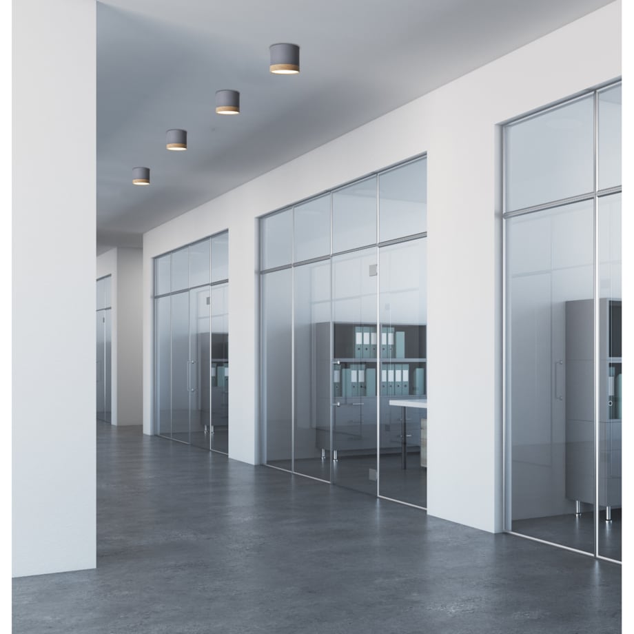 Sufitowa LAMPA skandynawska 2275925 Candellux metalowa OPRAWA plafon LED 9W 4000K okrągły szary