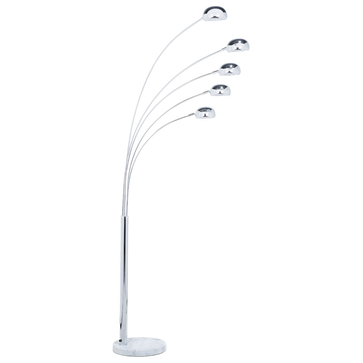 Lampa podłogowa FLINDERS Regulowana Metal Srebrny