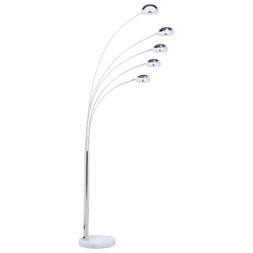 Lampa podłogowa FLINDERS Regulowana Metal Srebrny