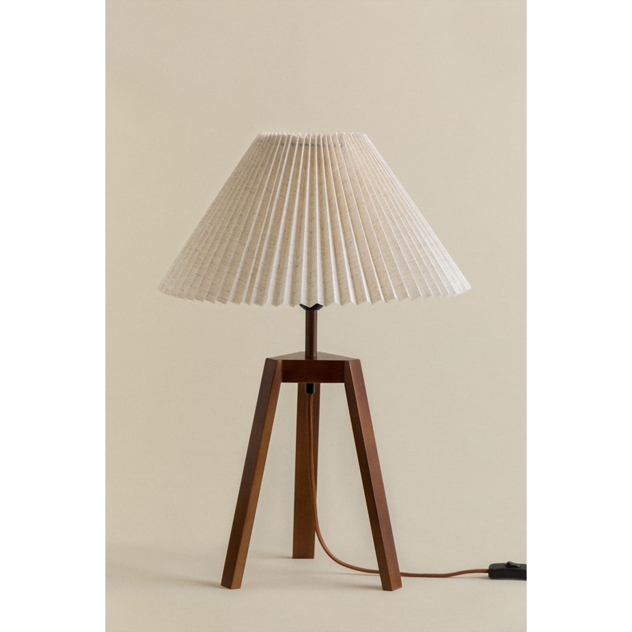 Lampa stołowa na trójnogu Plisse 60 cm