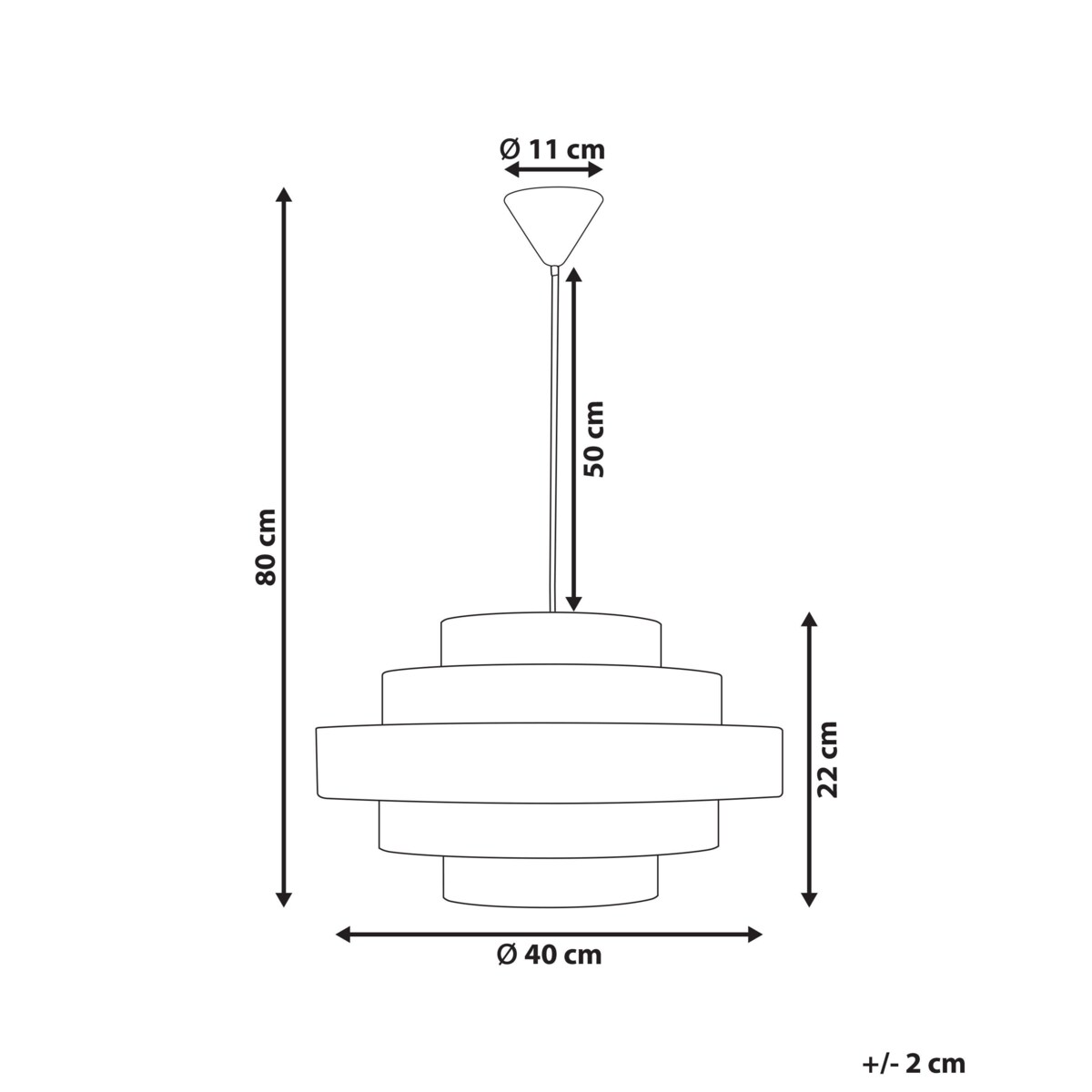 Lampa wisząca EREBATO Len Brązowy
